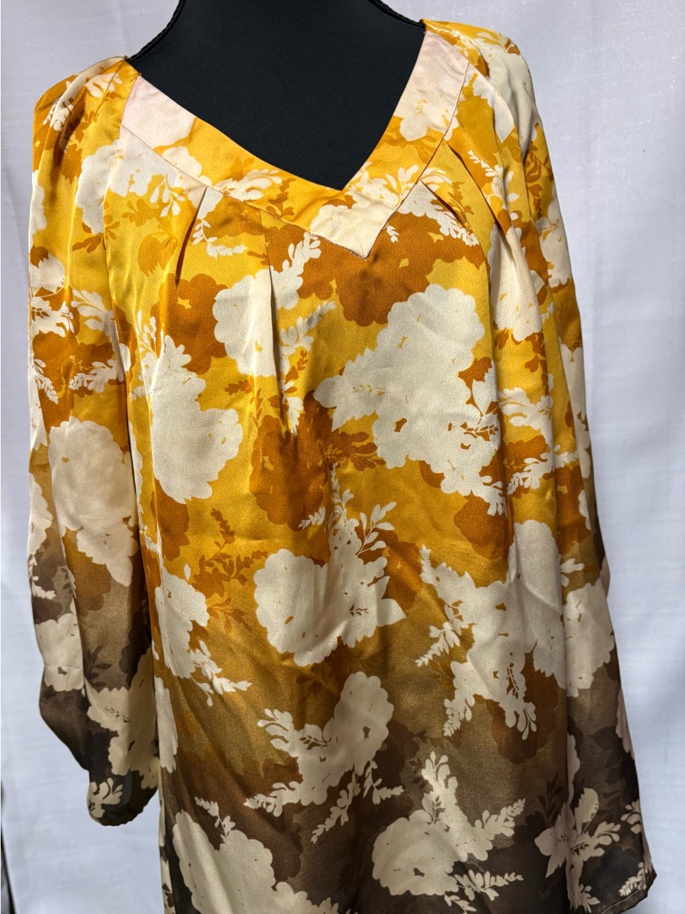 The Limited TopSplash of Sunshine Yellow and Cream Floral Top#Artsy#Boho#Coastal